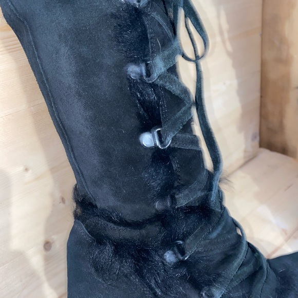 Coach suede tall heeled boots - Picture 5 of 12